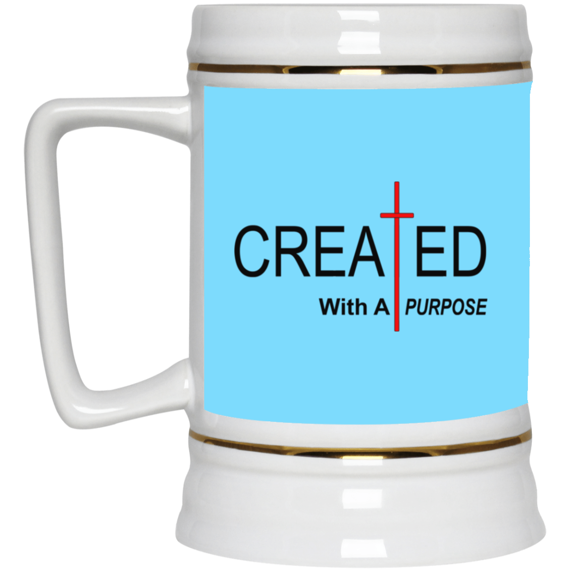 Created With Purpose-Beer Stein 22oz.