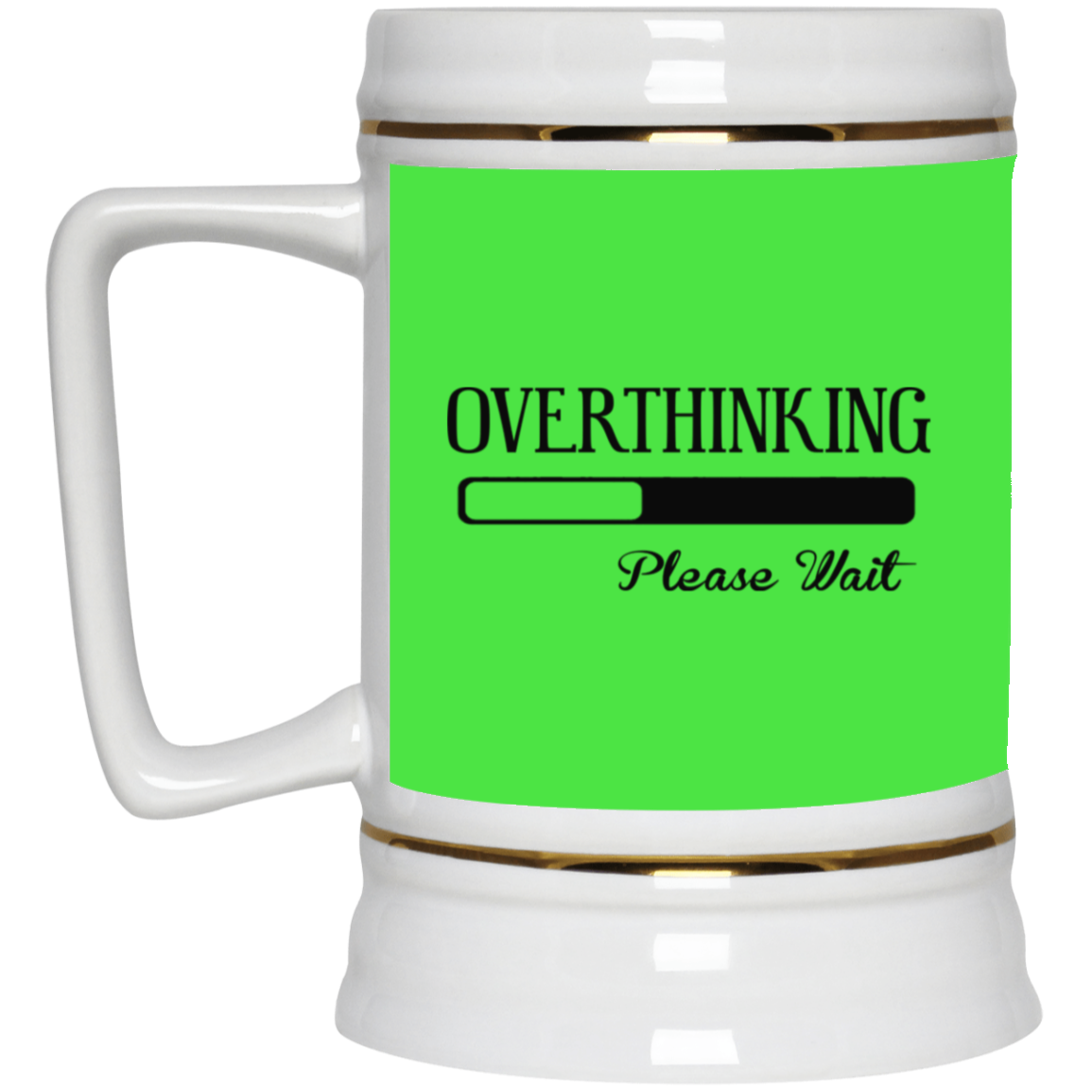 Overthinking-Beer Stein 22oz.