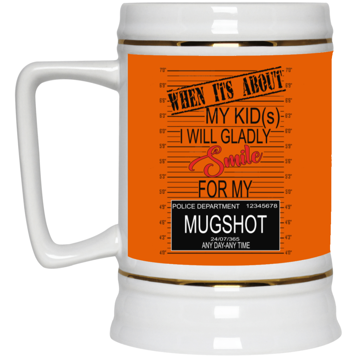 Mugshot-Beer Stein 22oz.