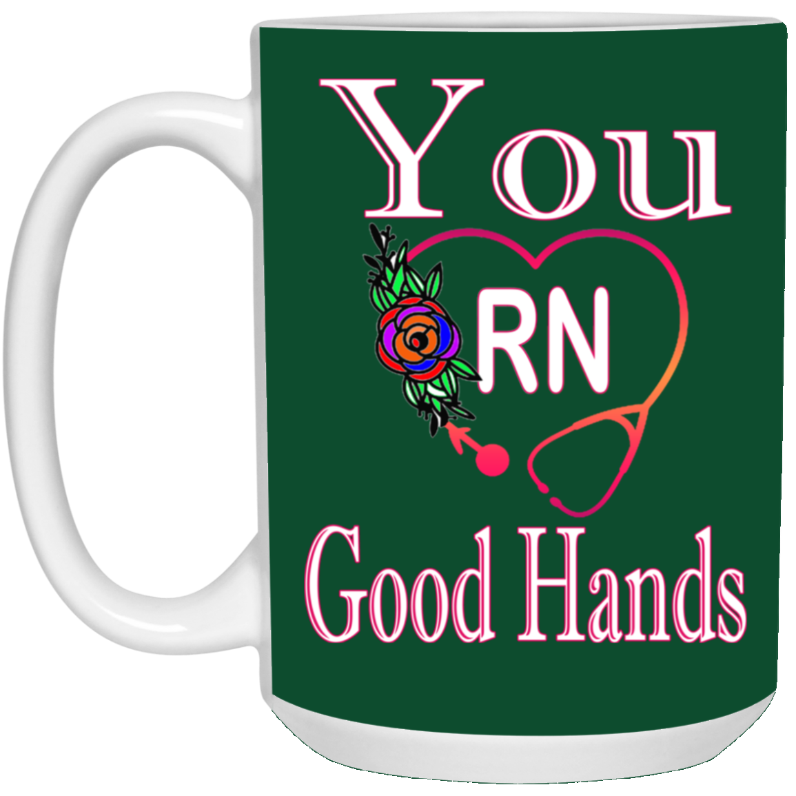Good Hands-15oz White Mug