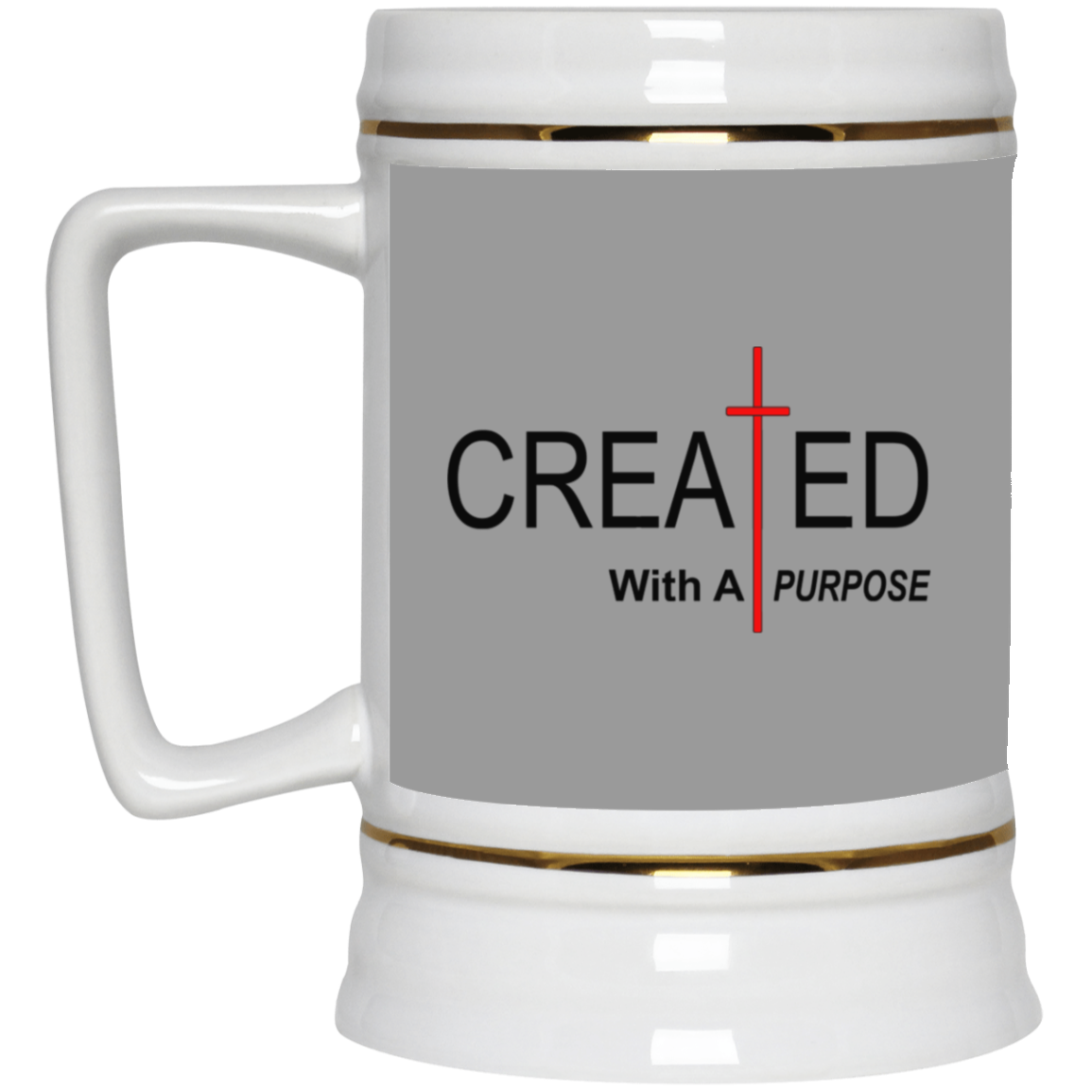 Created With Purpose-Beer Stein 22oz.