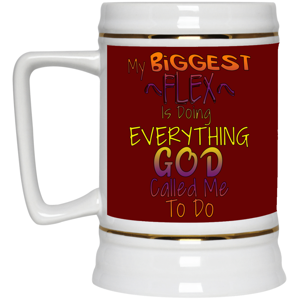 Biggest Flex-Beer Stein 22oz.