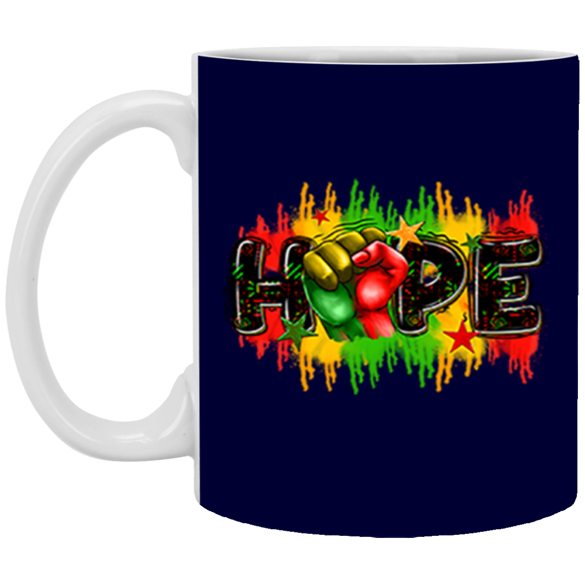 Hope Fist-11oz White Mug