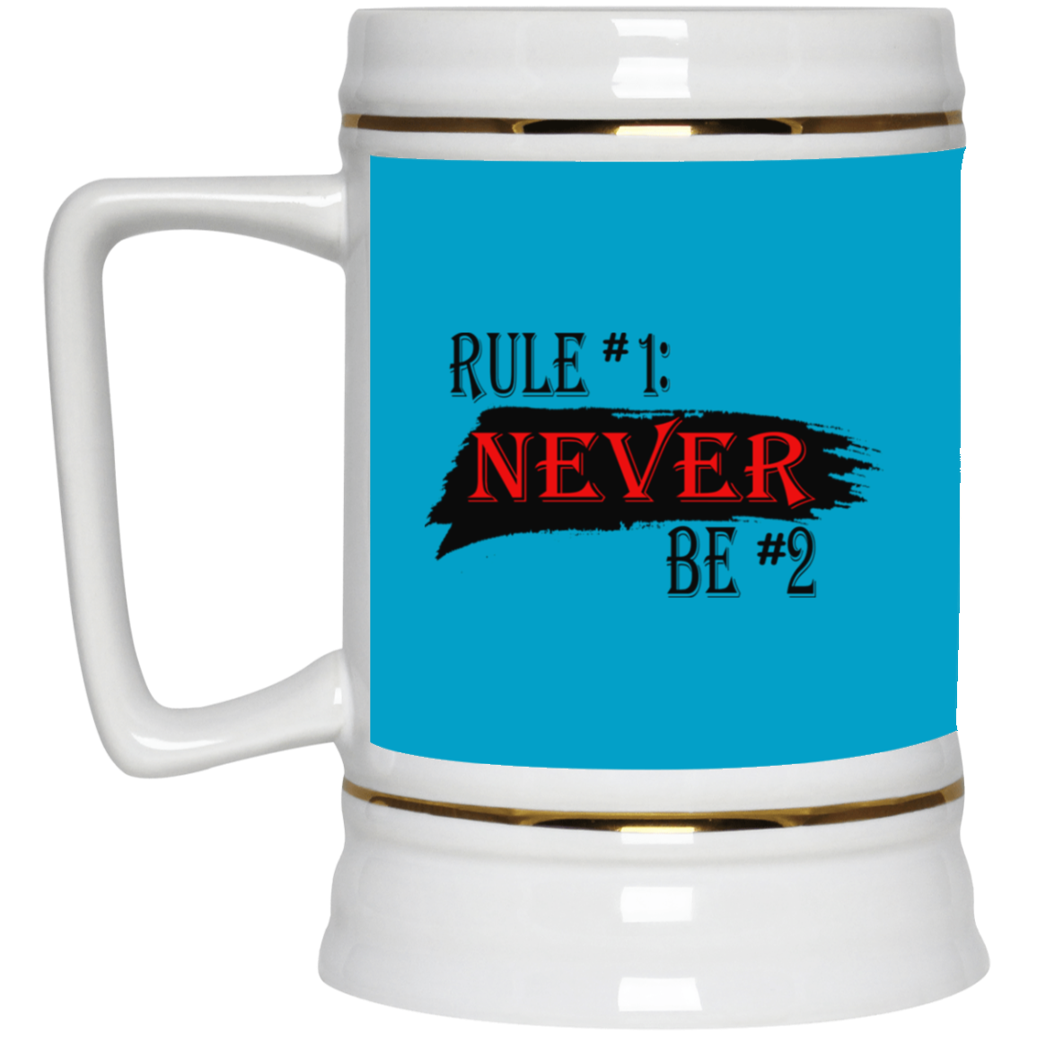 Never #2-Beer Stein 22oz.