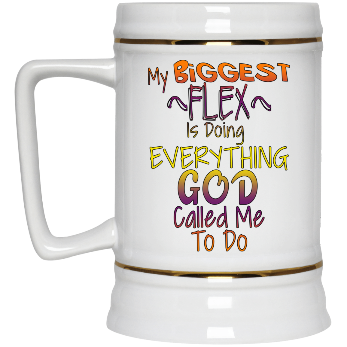 Biggest Flex-Beer Stein 22oz.