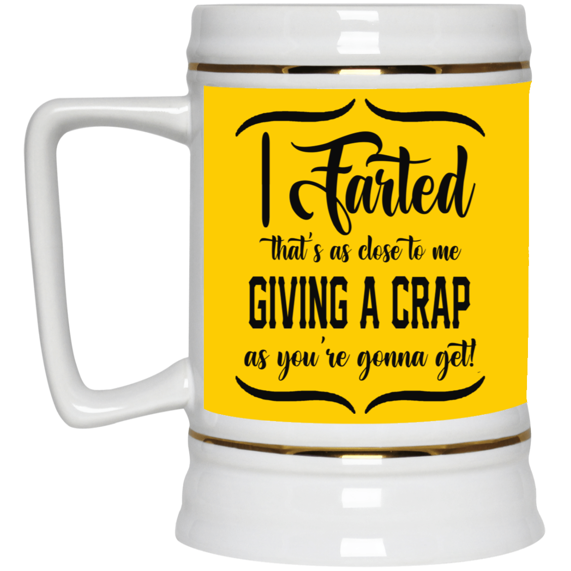 Giving a Crap-Beer Stein 22oz.