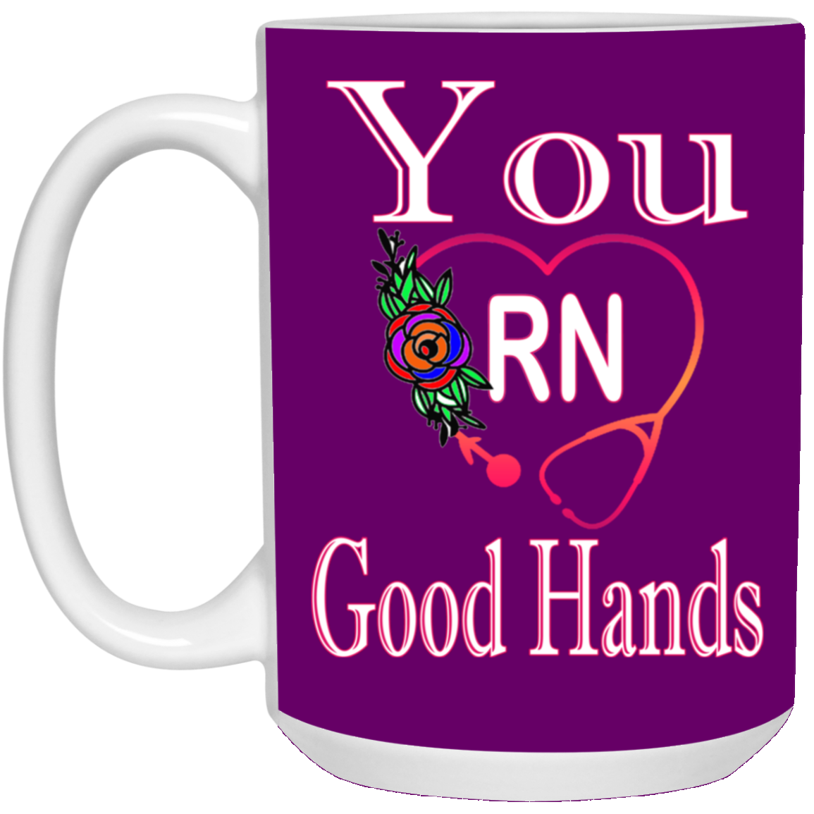 Good Hands-15oz White Mug
