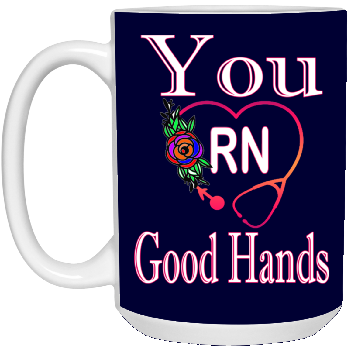 Good Hands-15oz White Mug