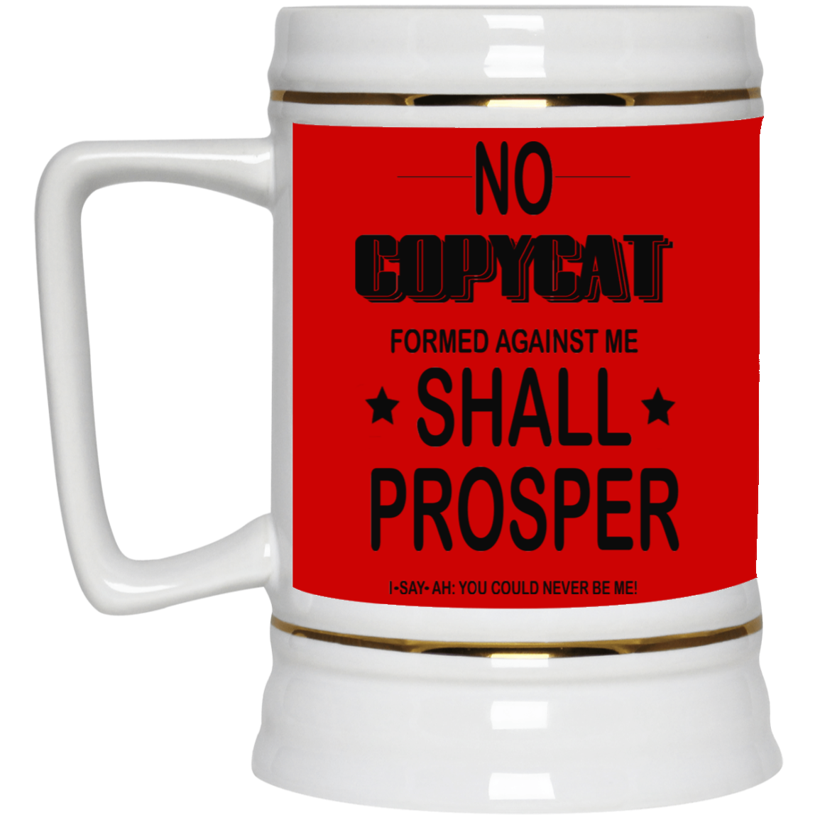 No Copycat-Beer Stein 22oz.