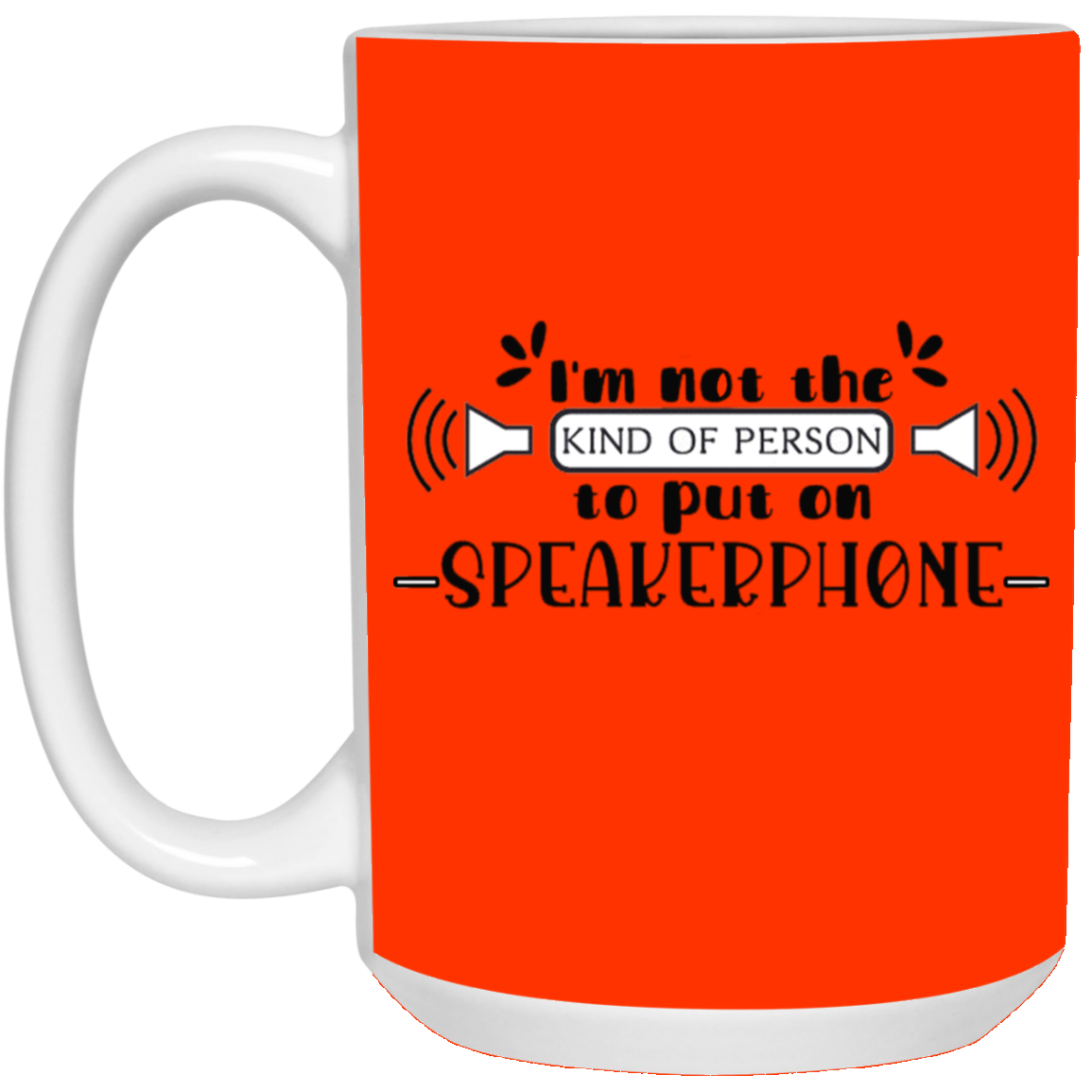 Speakerphone-15oz White Mug