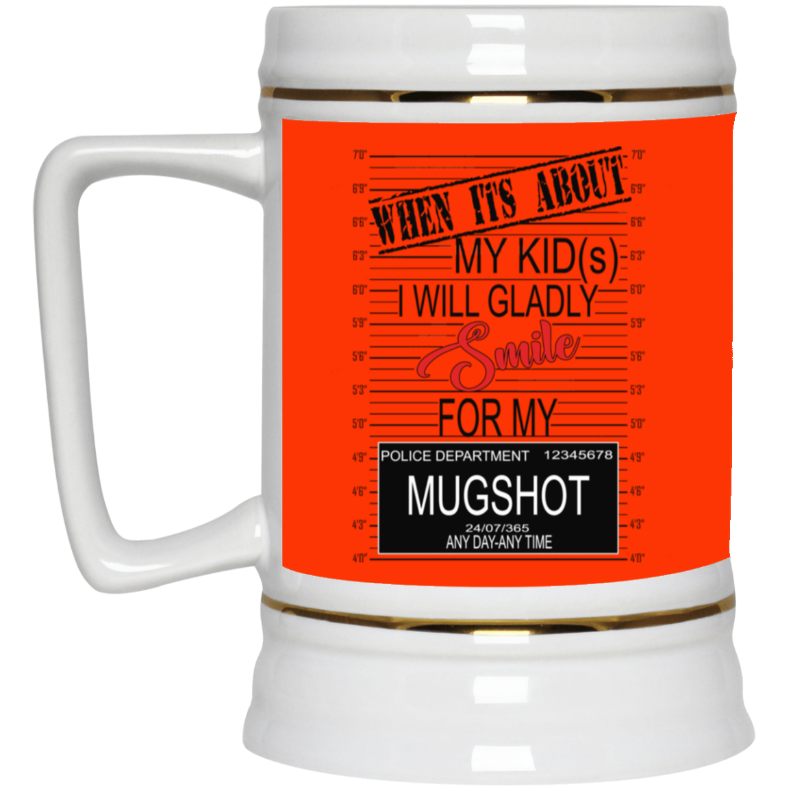 Mugshot-Beer Stein 22oz.