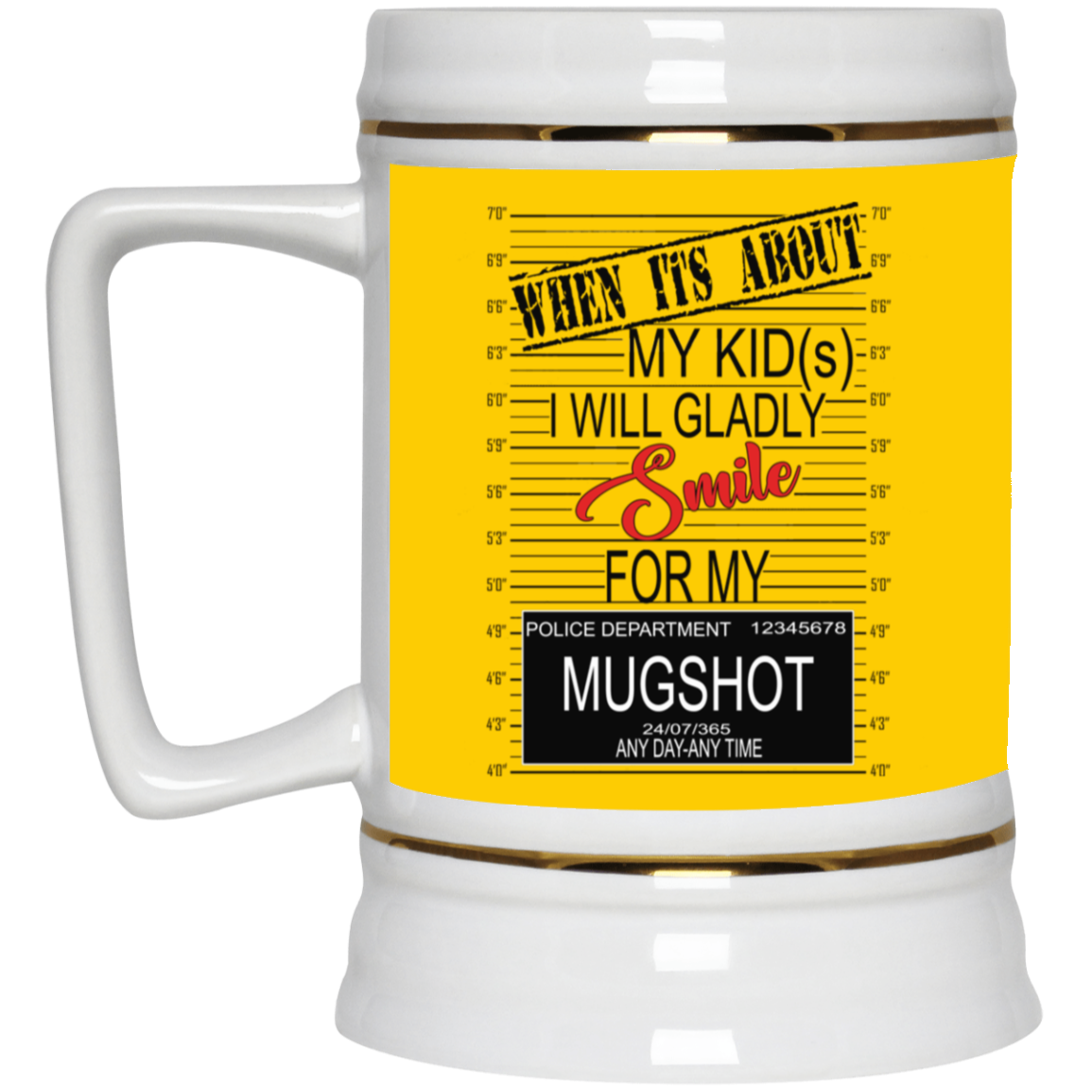 Mugshot-Beer Stein 22oz.