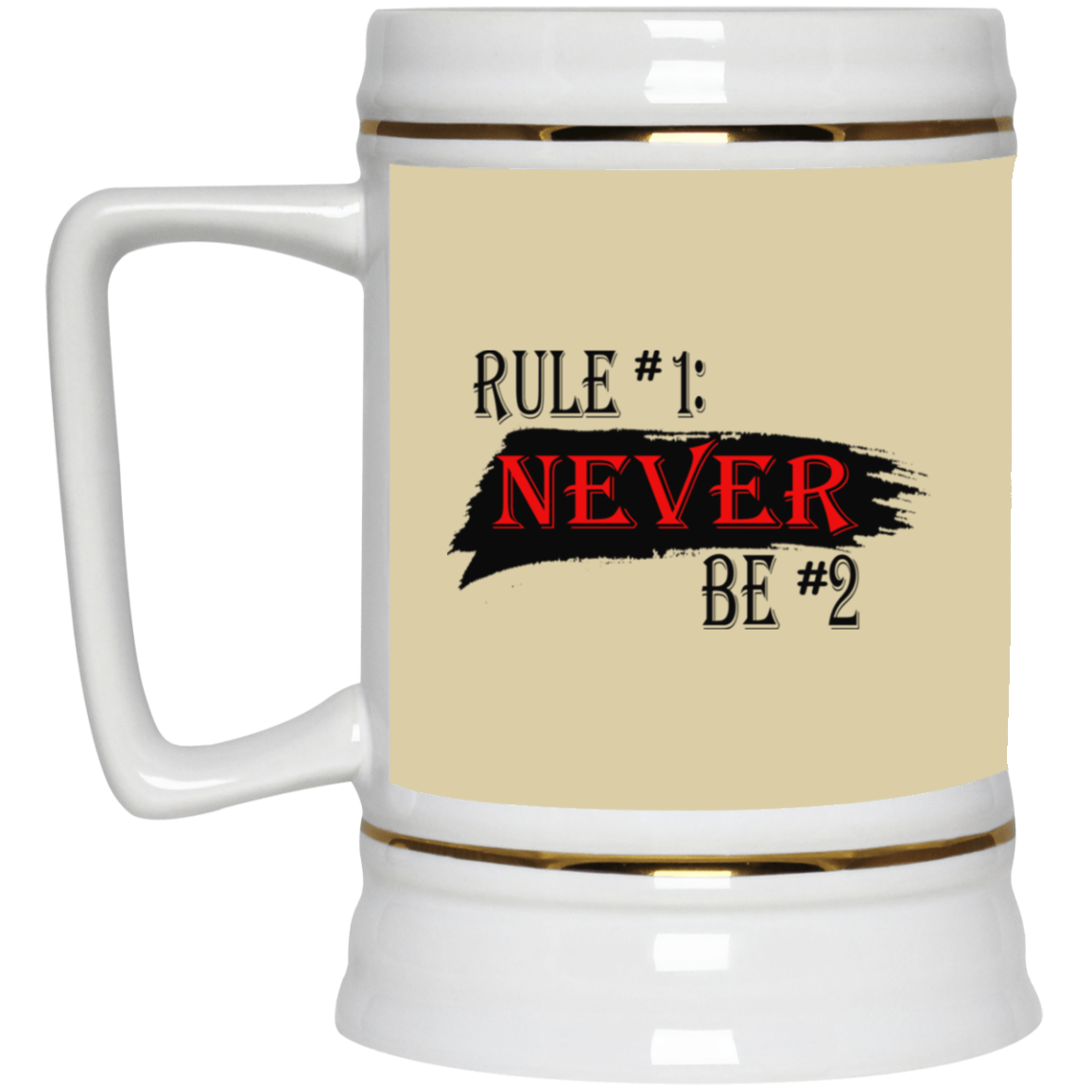 Never #2-Beer Stein 22oz.