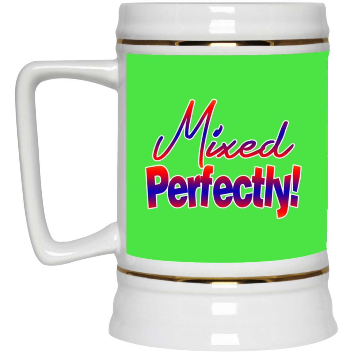 Mixed Perfectly-Beer Stein 22oz.
