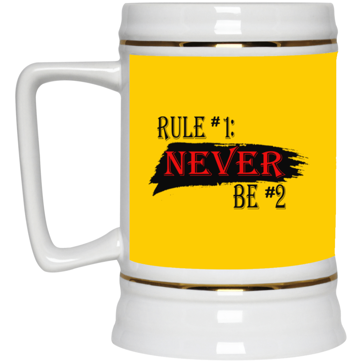 Never #2-Beer Stein 22oz.