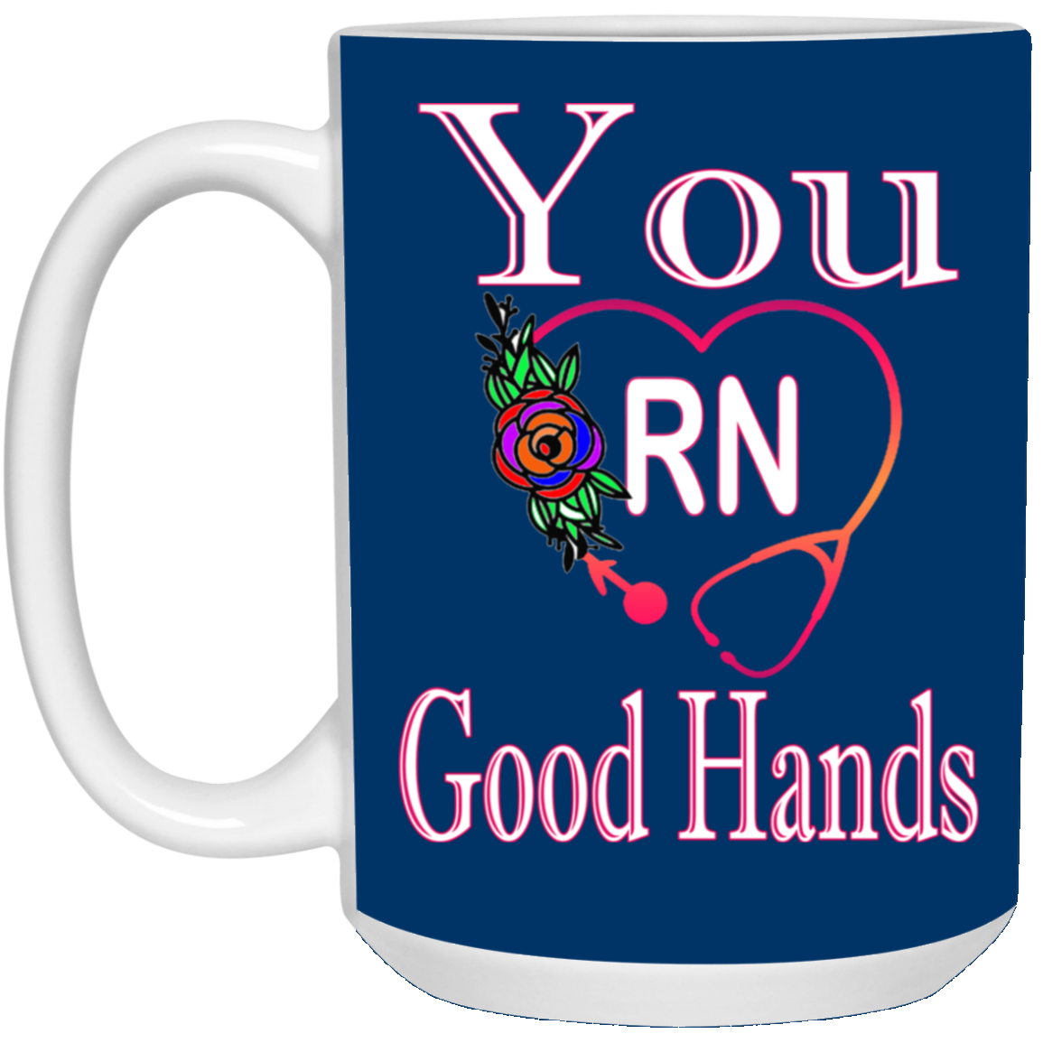 Good Hands-15oz White Mug