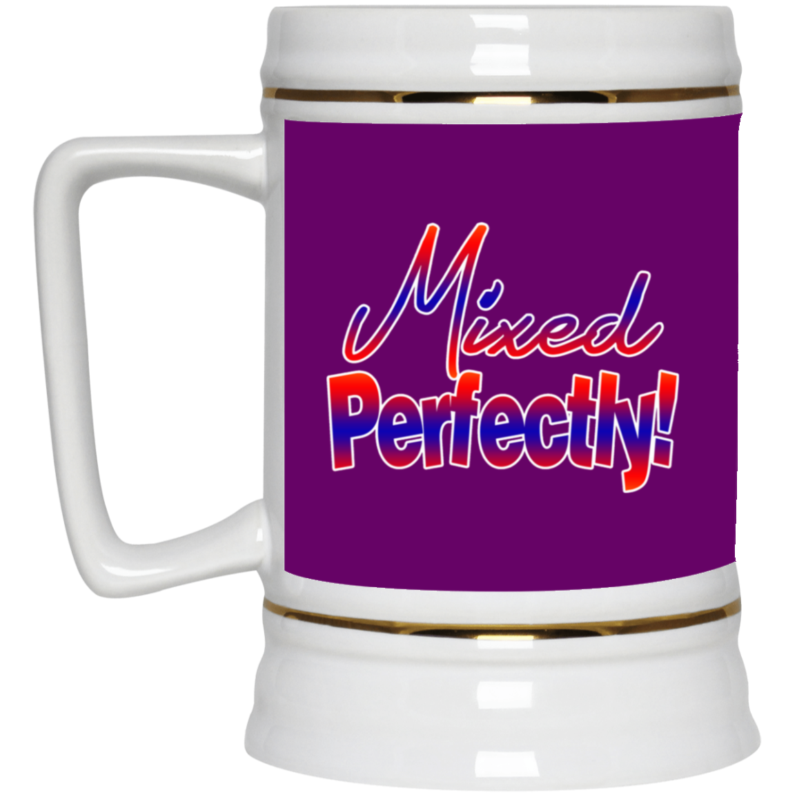 Mixed Perfectly-Beer Stein 22oz.