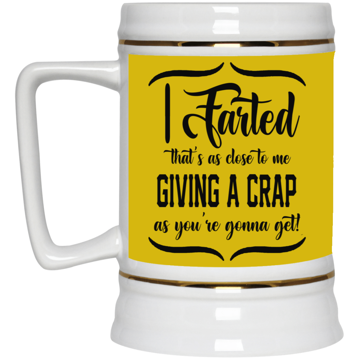 Giving a Crap-Beer Stein 22oz.