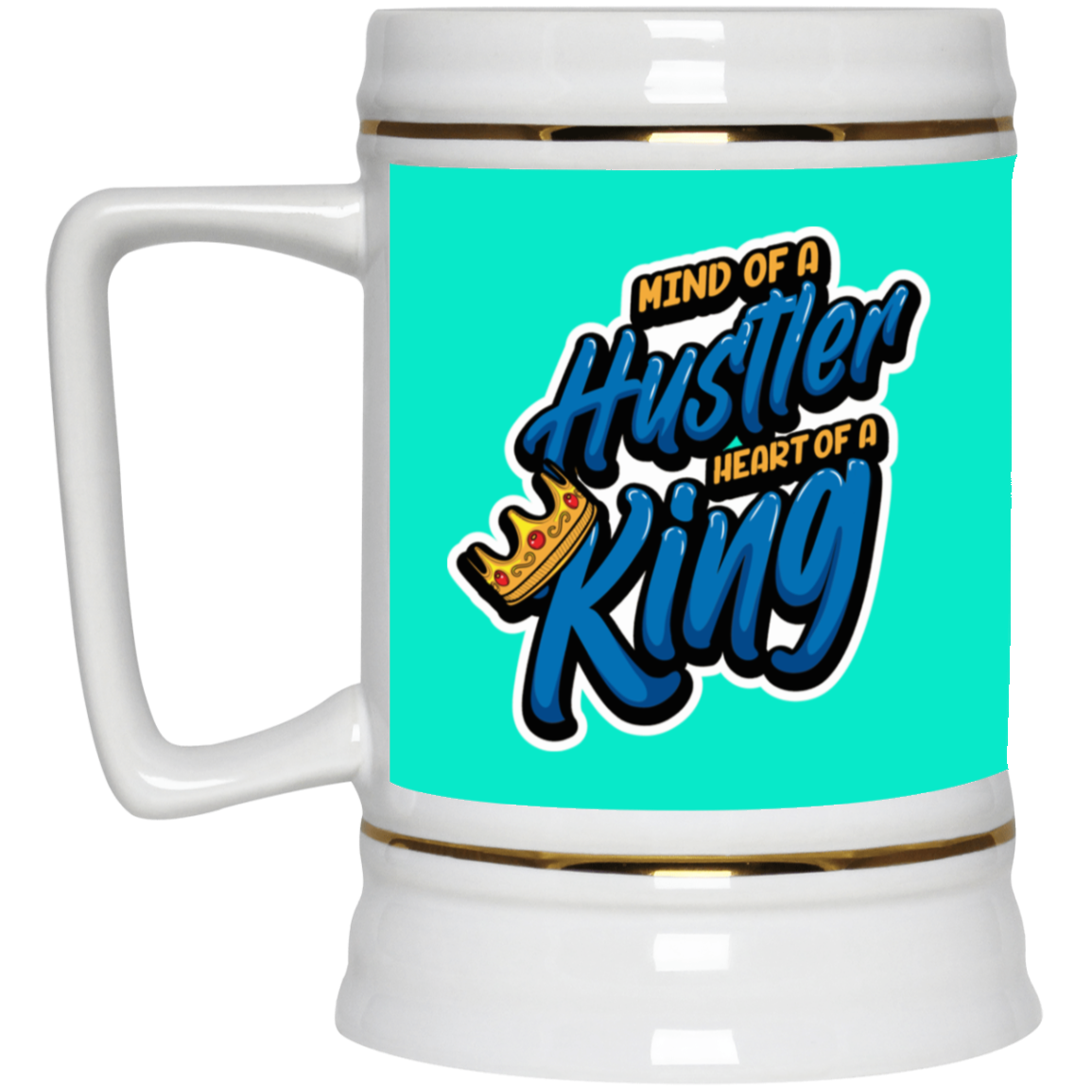 Mind of a Hustler-Beer Stein 22oz.