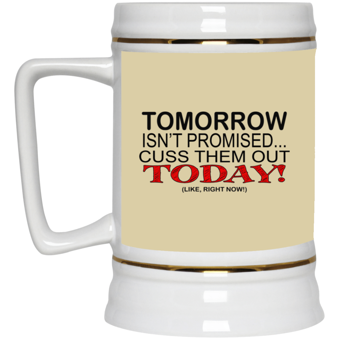 Cuss Them Out-Beer Stein 22oz.