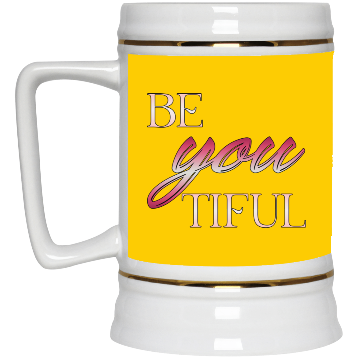 Beyoutiful-Beer Stein 22oz.