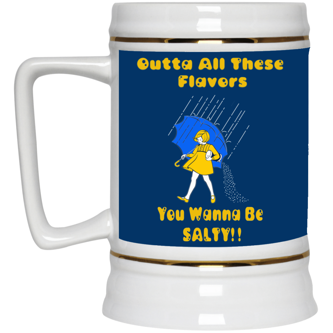 Salty-White Girl-Beer Stein 22oz.