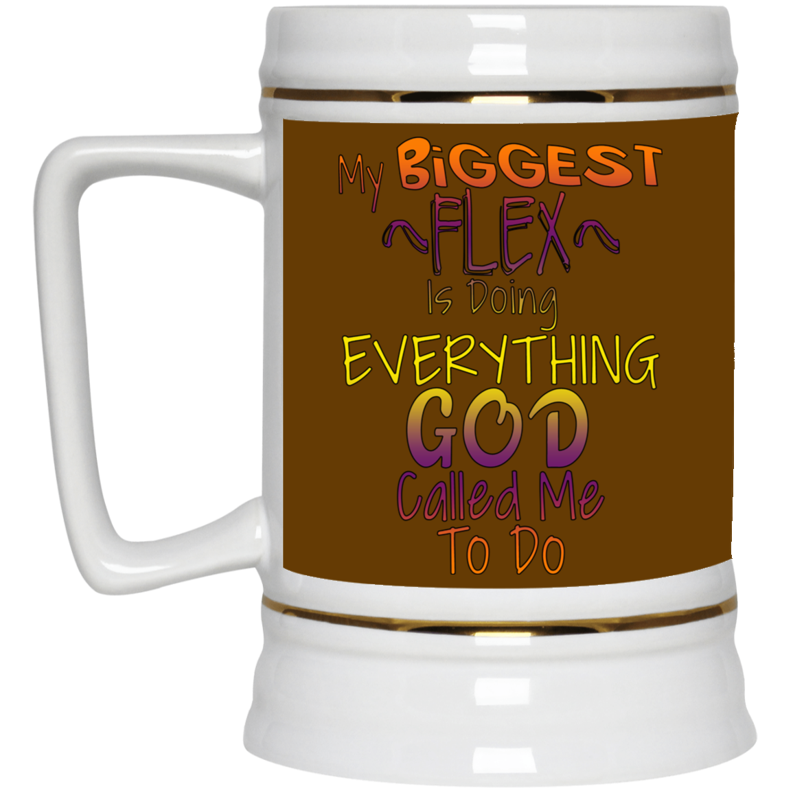 Biggest Flex-Beer Stein 22oz.