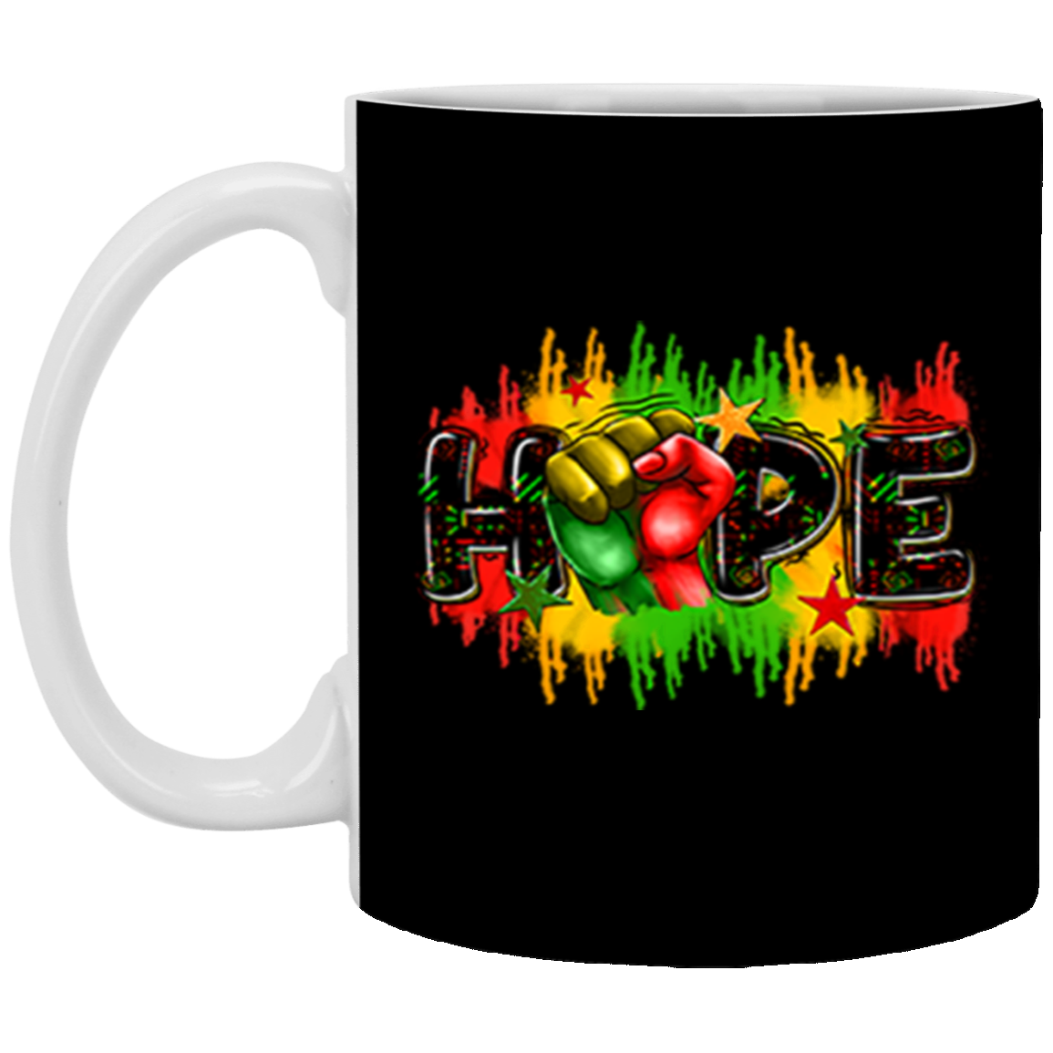 Hope Fist-11oz White Mug