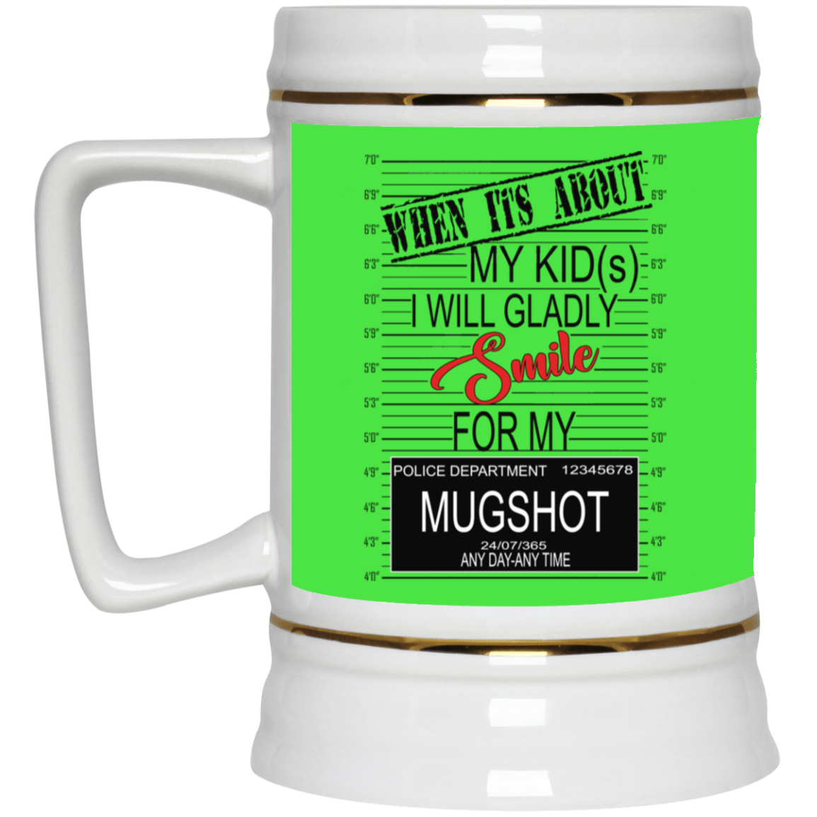 Mugshot-Beer Stein 22oz.
