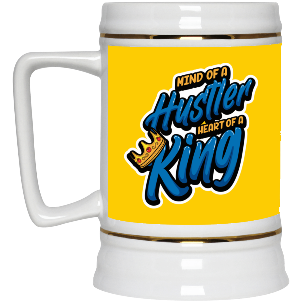 Mind of a Hustler-Beer Stein 22oz.