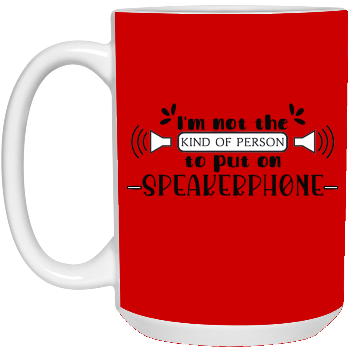 Speakerphone-15oz White Mug