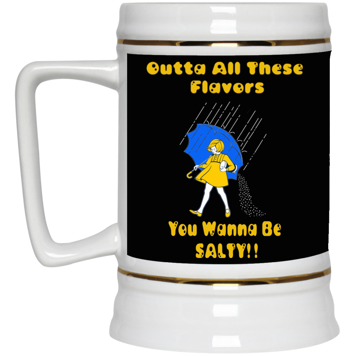 Salty-White Girl-Beer Stein 22oz.