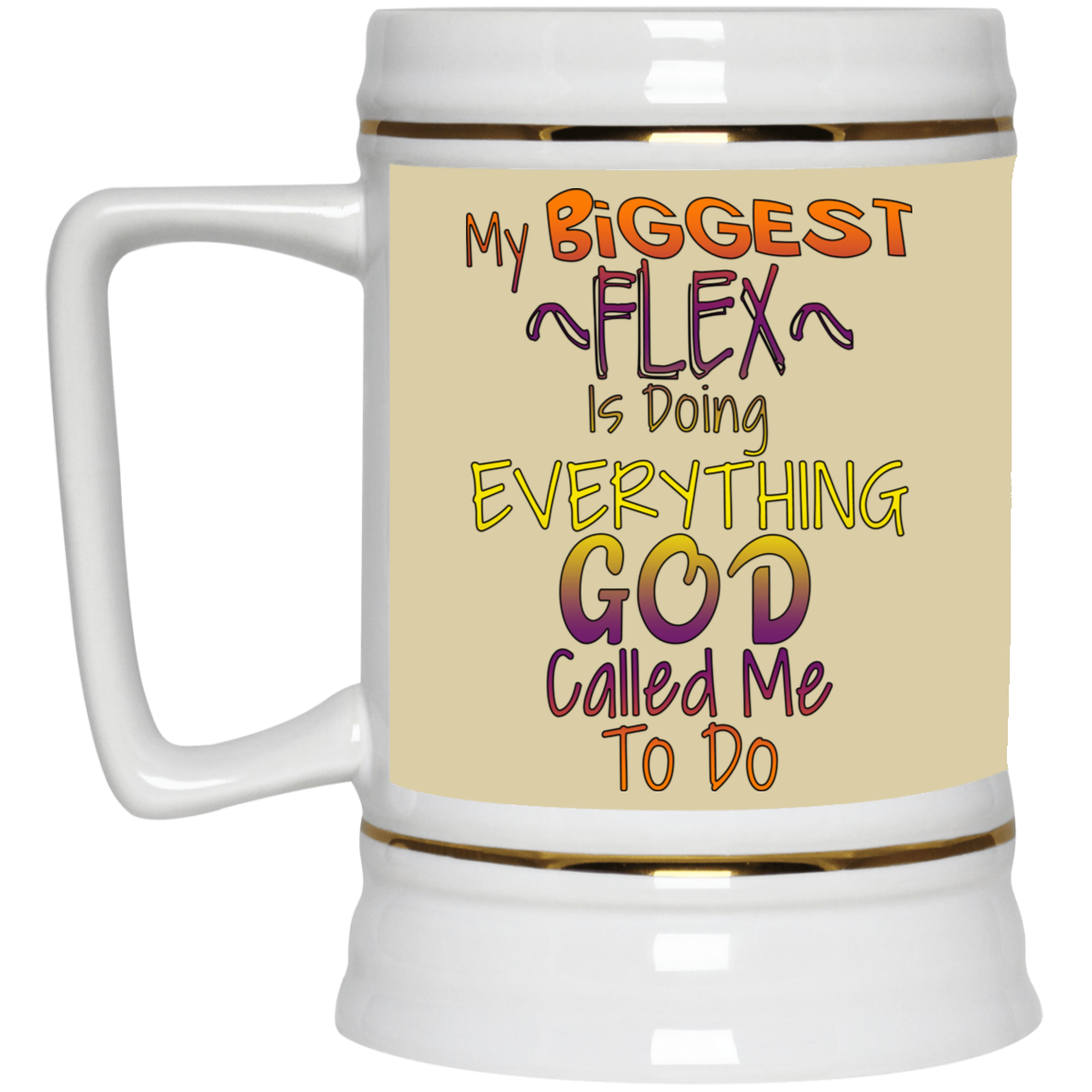 Biggest Flex-Beer Stein 22oz.