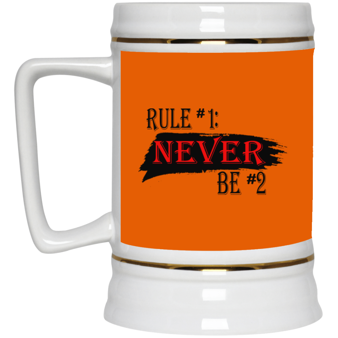 Never #2-Beer Stein 22oz.