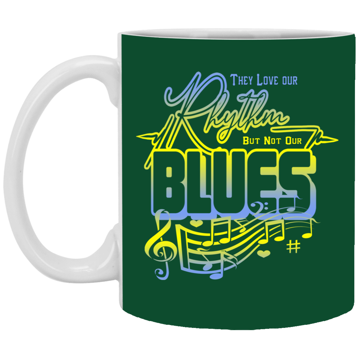 Rhythm And Blues-11oz White Mug