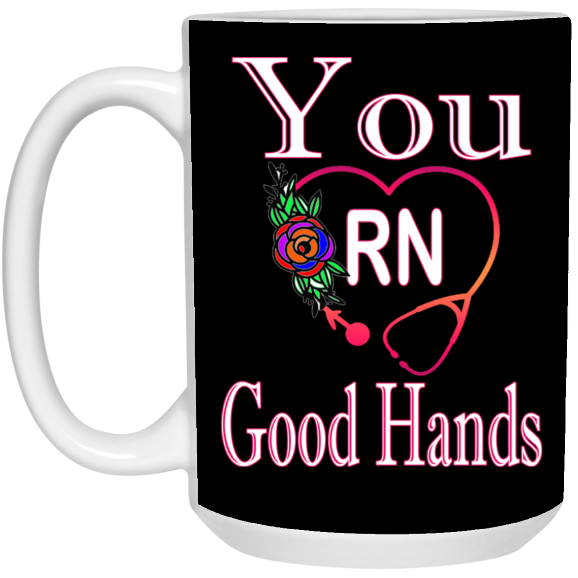 Good Hands-15oz White Mug