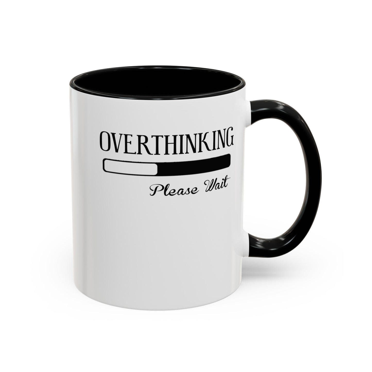 Overthinking-Accent Coffee Mug (11, 15oz)