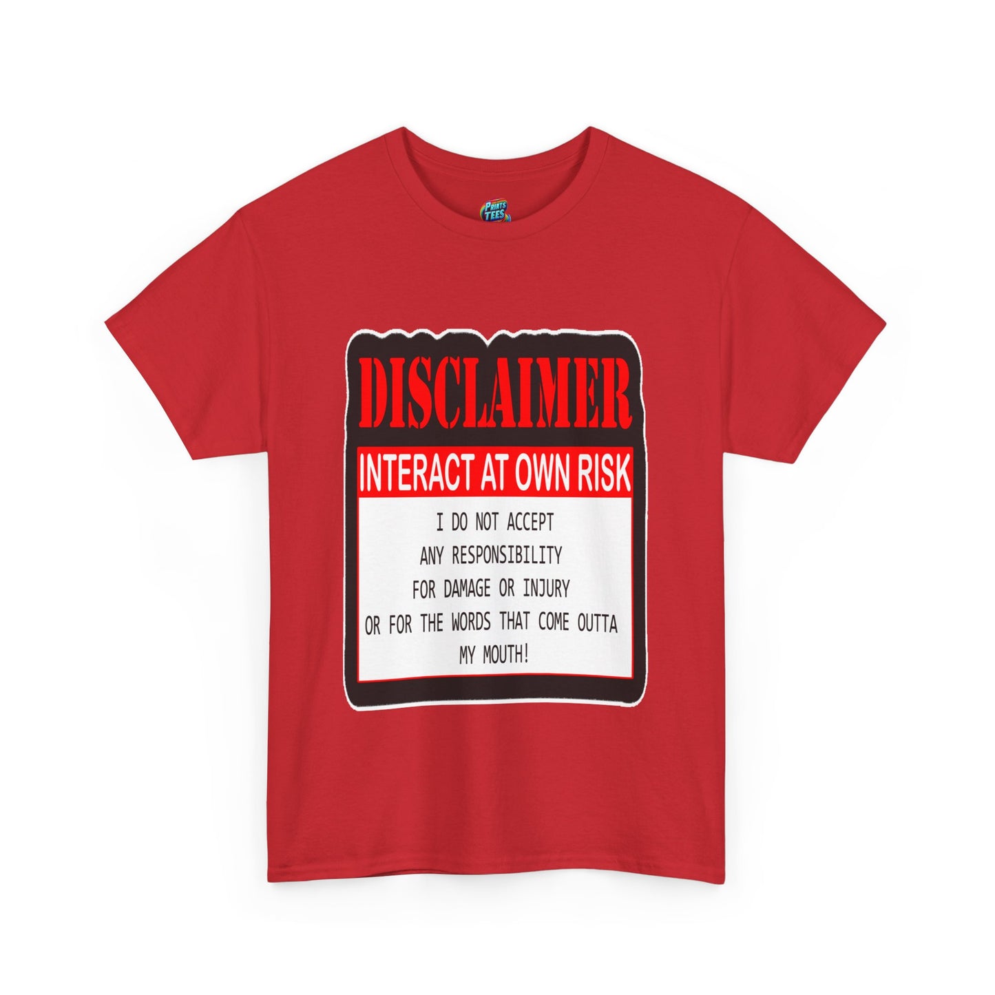 Interact at Own Risk-Heavy Cotton Classic Tee