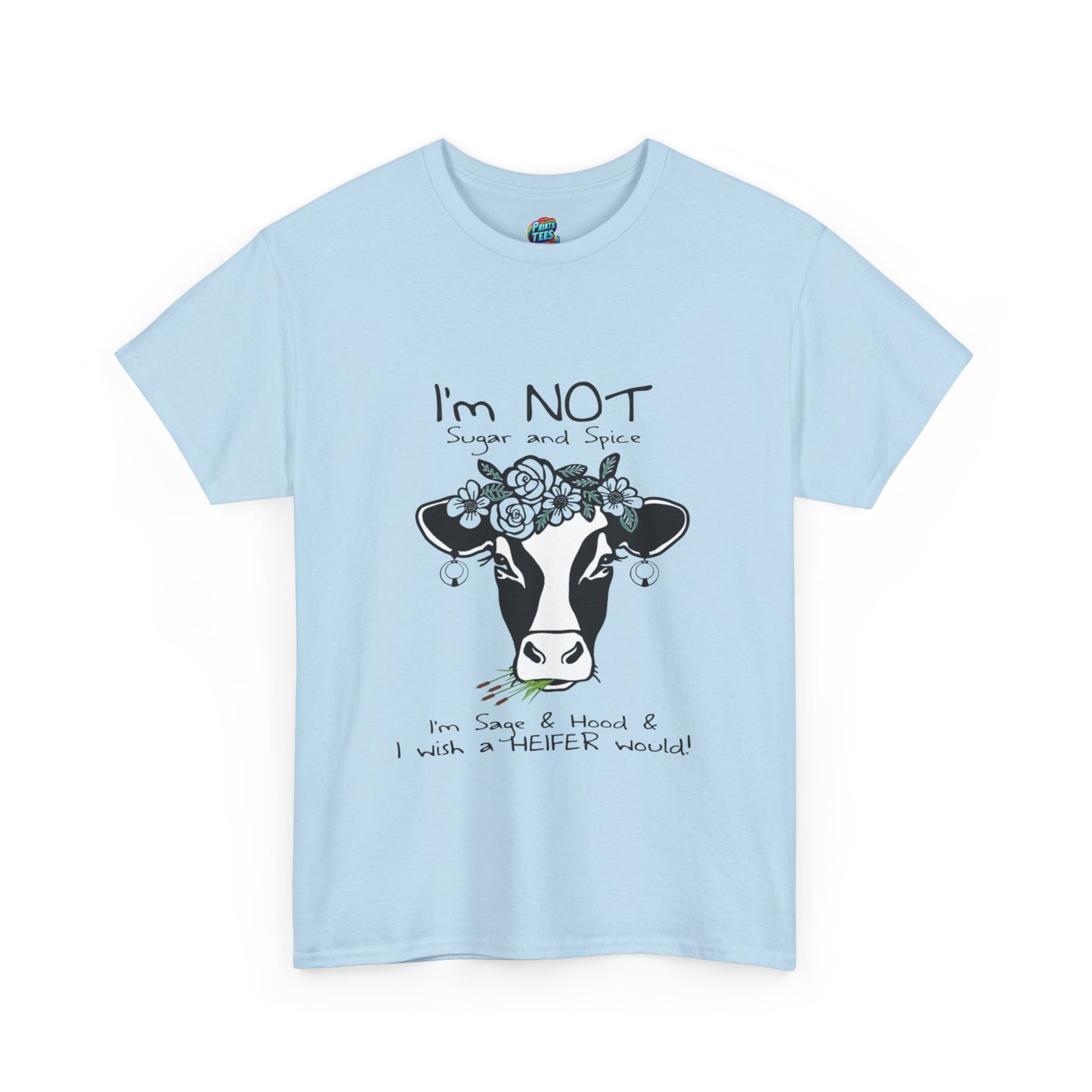 Sage and Hood-Heavy Cotton Classic Tee