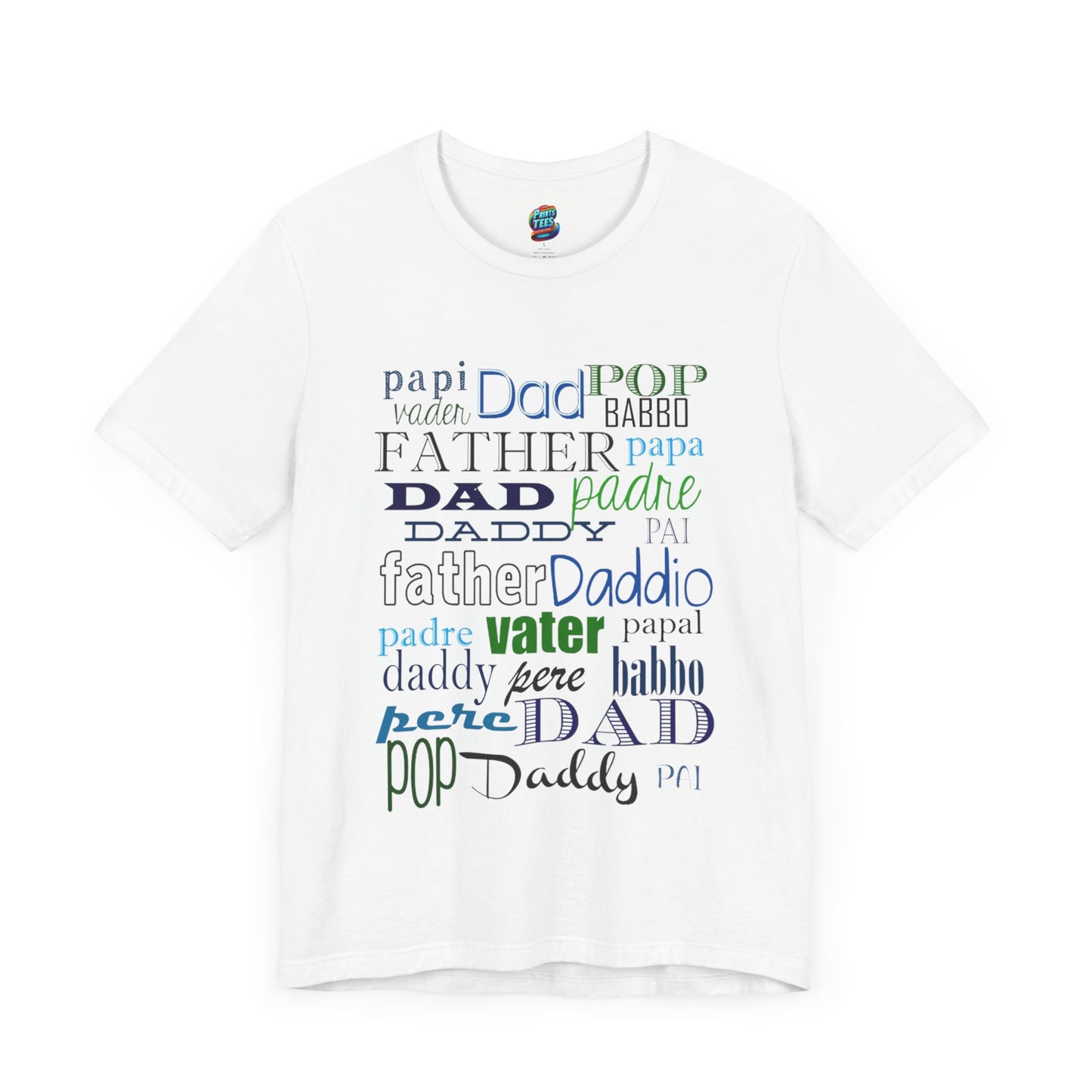 Dad Names-Jersey Knit T-Shirt