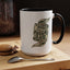 Root of Evil-Money-Accent Coffee Mug (11, 15oz)