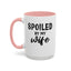 Spoiled By My Wife-Accent Coffee Mug (11, 15oz)
