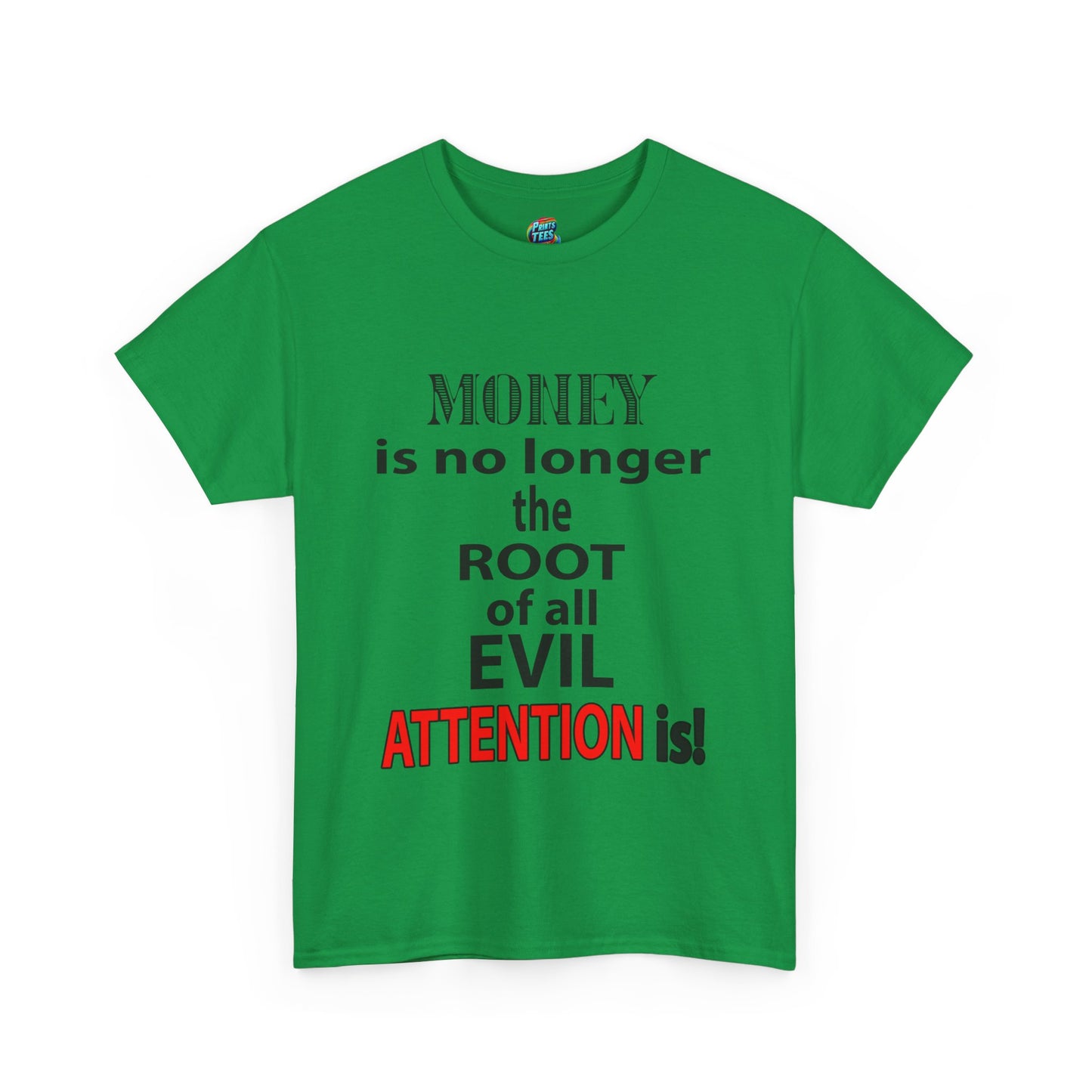 Root of evil-Attention-Heavy Cotton Classic Tee