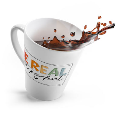 Be Real Not Perfect-Latte Mug, 12oz