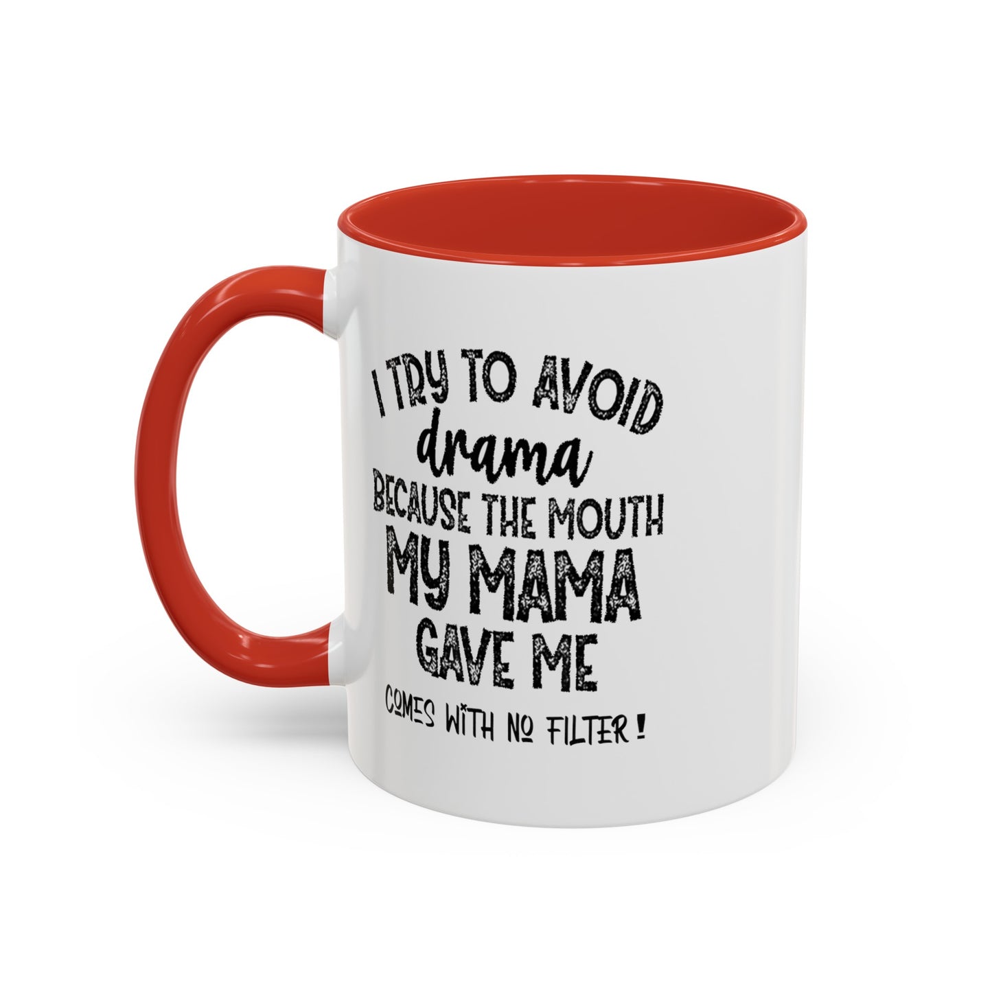 No Filter-Accent Coffee Mug (11, 15oz)