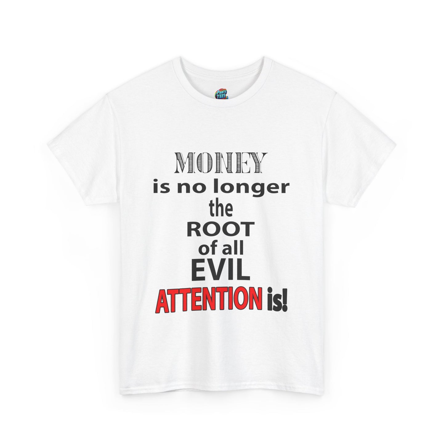 Root of evil-Attention-Heavy Cotton Classic Tee