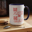 Be Positive-Accent Coffee Mug (11, 15oz)