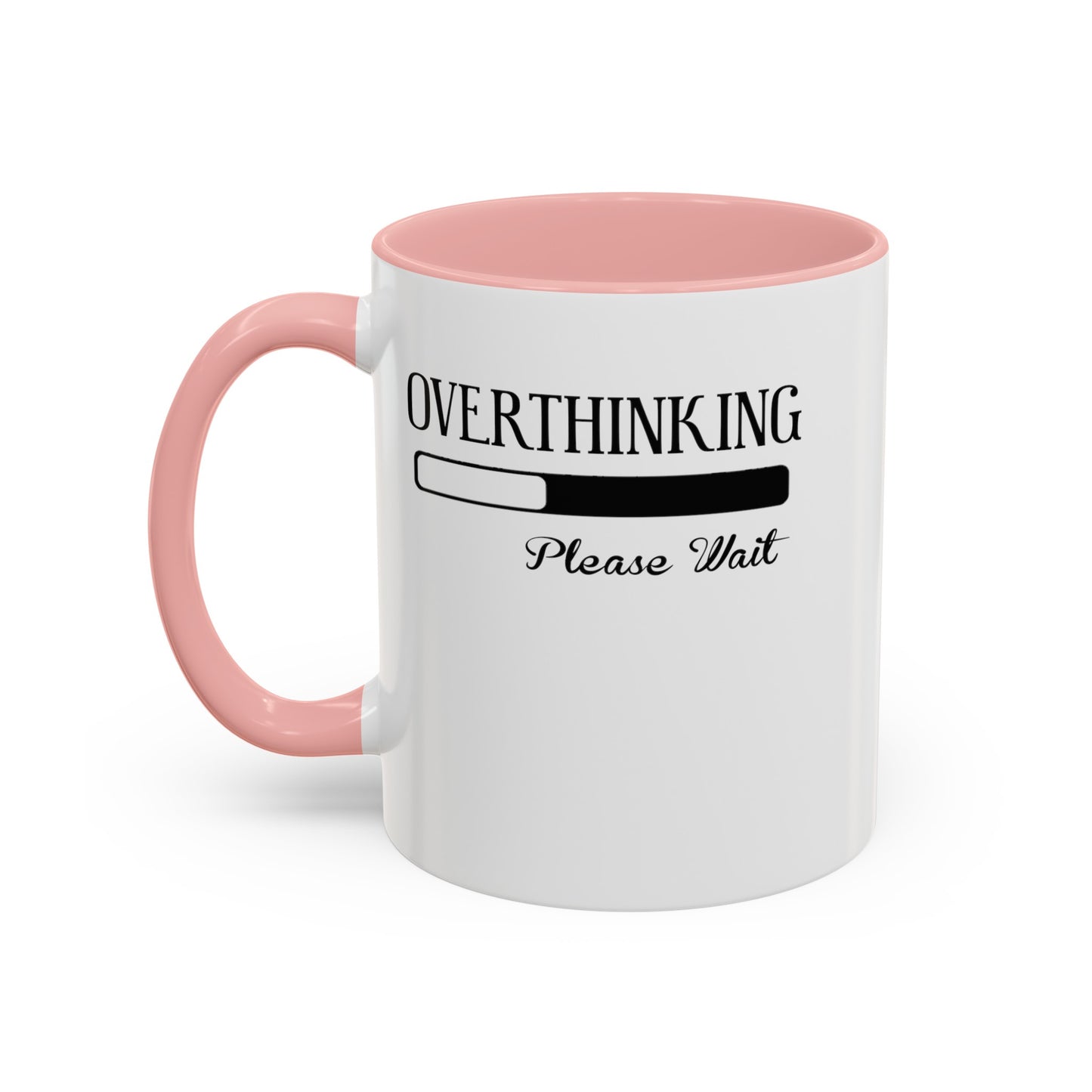 Overthinking-Accent Coffee Mug (11, 15oz)