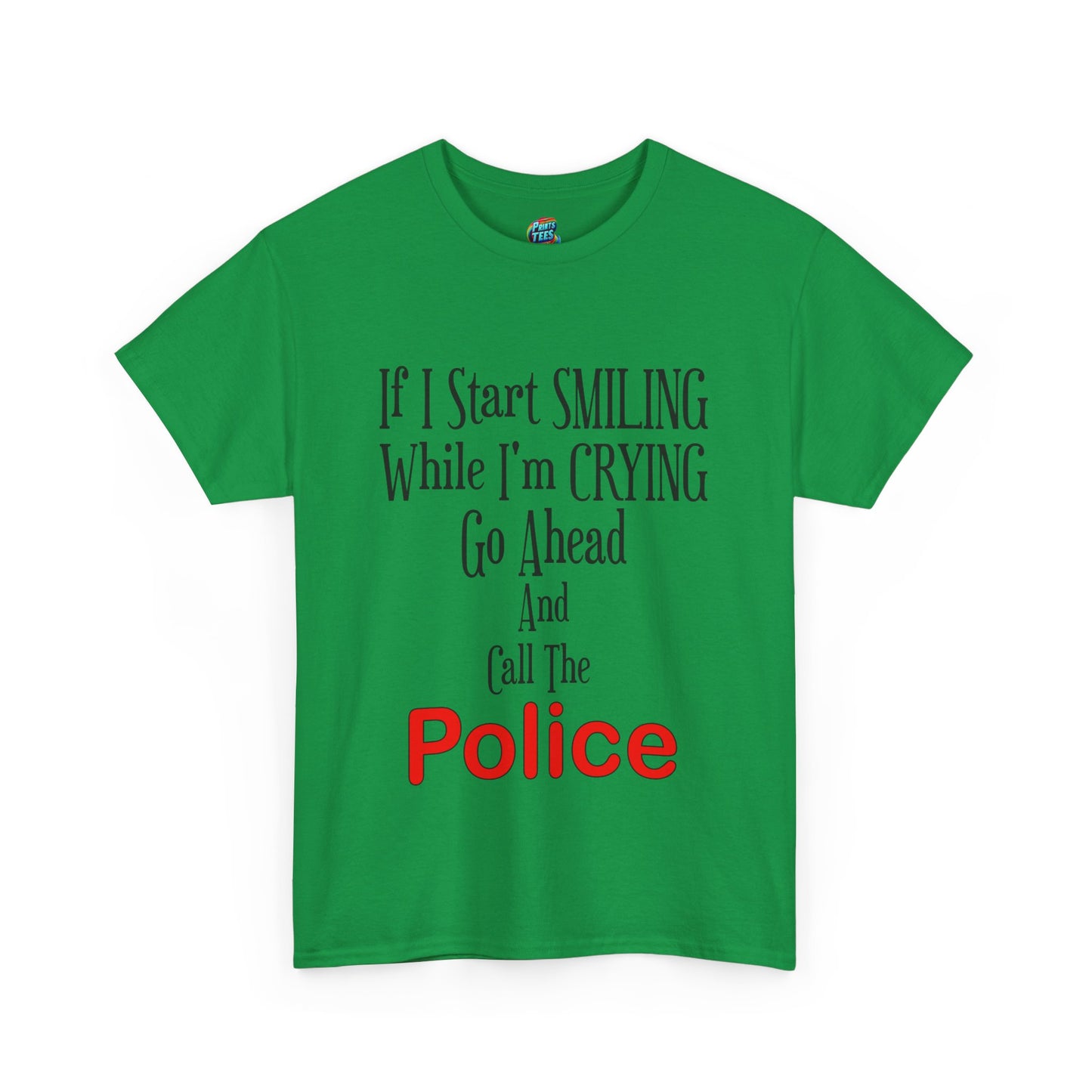 Smiling-Crying-Heavy Cotton Classic Tee