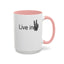 Hand Peace-Accent Coffee Mug (11, 15oz)